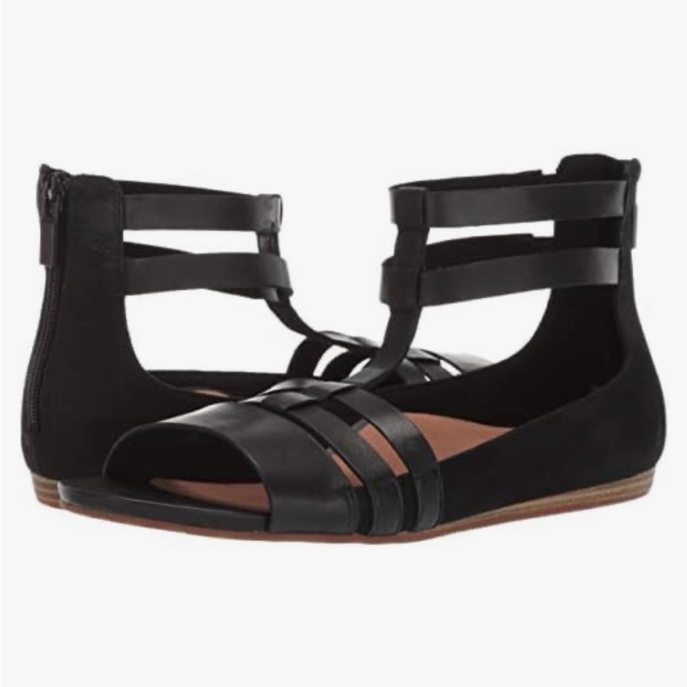 SoftWalk Cazadero women’s Black Gladiator comfort Sandal  size 8.5